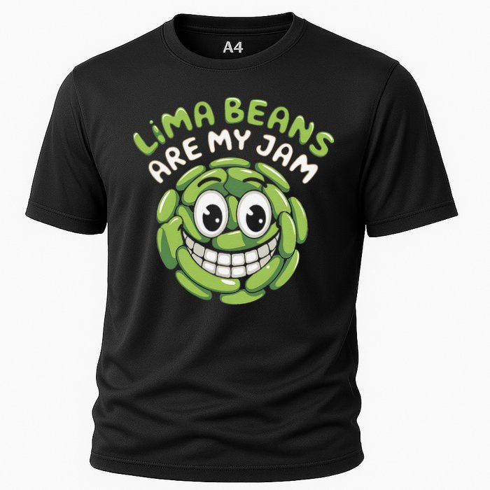 Lima Beans Are My Jam Food Lover Vegetable Vegetarian Vegan Cooling Performance Crew T-Shirt