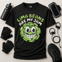 Lima Beans Are My Jam Food Lover Vegetable Vegetarian Vegan Cooling Performance Crew T-Shirt