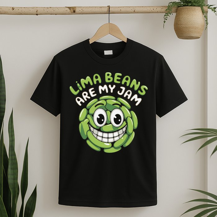 Lima Beans Are My Jam Food Lover Vegetable Vegetarian Vegan T-Shirt