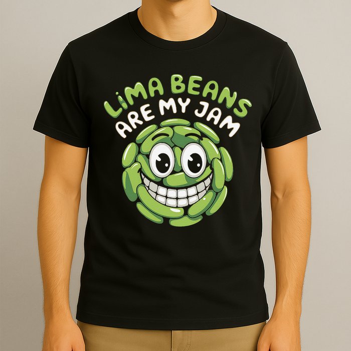Lima Beans Are My Jam Food Lover Vegetable Vegetarian Vegan T-Shirt