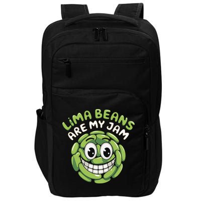 Lima Beans Are My Jam Food Lover Vegetable Vegetarian Vegan Impact Tech Backpack