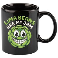 Lima Beans Are My Jam Food Lover Vegetable Vegetarian Vegan 11oz C Handle Ceramic Mug