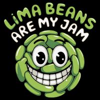 Lima Beans Are My Jam Food Lover Vegetable Vegetarian Vegan Drawstring Bag