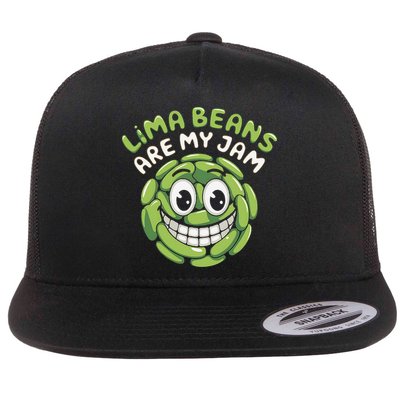 Lima Beans Are My Jam Food Lover Vegetable Vegetarian Vegan Flatbill Hat