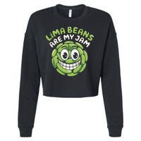 Lima Beans Are My Jam Food Lover Vegetable Vegetarian Vegan Cropped Pullover Crew