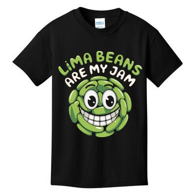 Lima Beans Are My Jam Food Lover Vegetable Vegetarian Vegan Kids T-Shirt