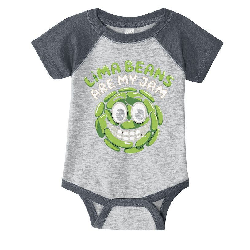 Lima Beans Are My Jam Food Lover Vegetable Vegetarian Vegan Infant Baby Jersey Bodysuit