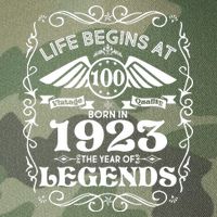 Life Begins At 100 Born In 1923 Year Of Legends Legacy Tie Dye Trucker Hat
