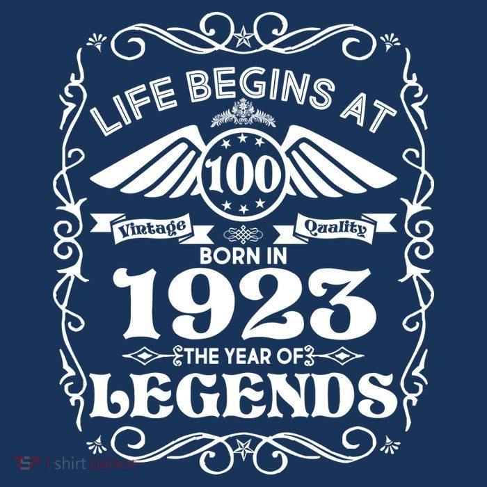 Life Begins At 100 Born In 1923 Year Of Legends Cool Comfort Performance Bucket Hat