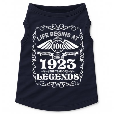 Life Begins At 100 Born In 1923 Year Of Legends Doggie Tank