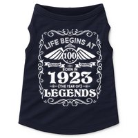 Life Begins At 100 Born In 1923 Year Of Legends Doggie Tank