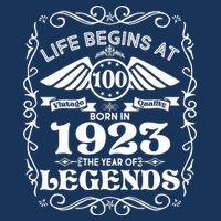 Life Begins At 100 Born In 1923 Year Of Legends 16 in Basic Backpack