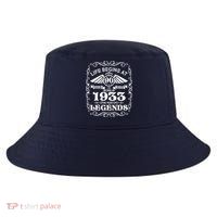 Life Begins At 90 Born In 1933 Year Of Legends Cool Comfort Performance Bucket Hat