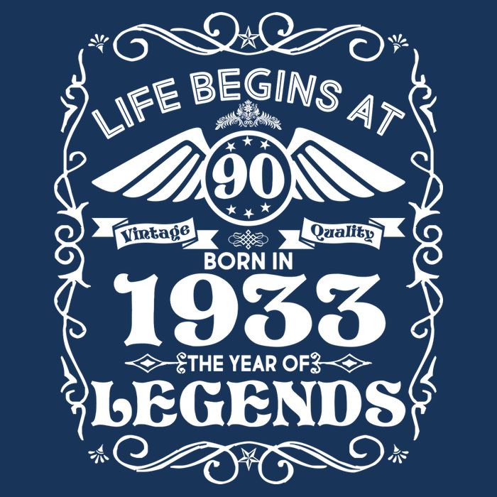 Life Begins At 90 Born In 1933 Year Of Legends Cooling Performance Crew T-Shirt