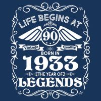 Life Begins At 90 Born In 1933 Year Of Legends 16 in Basic Backpack