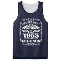 Life Begins At 70 Born In 1953 Year Of Legends Mesh Reversible Basketball Jersey Tank