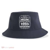 Life Begins At 60 Born In 1963 Year Of Legends Sustainable Bucket Hat