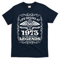 Life Begins At 50 Born In 1973 Year Of Legends T-Shirt