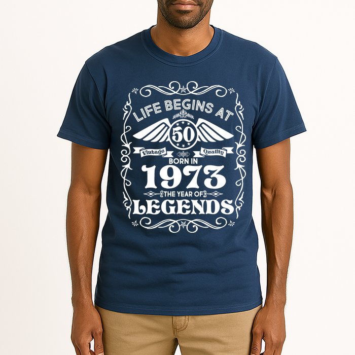 Life Begins At 50 Born In 1973 Year Of Legends Tall T-Shirt