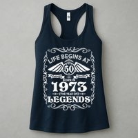 Life Begins At 50 Born In 1973 Year Of Legends Womens Tank Top