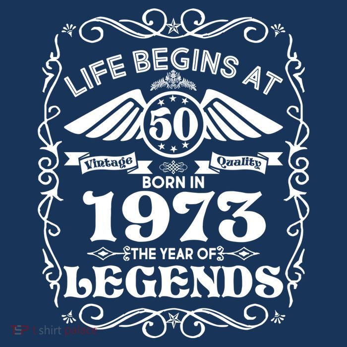 Life Begins At 50 Born In 1973 Year Of Legends Kids T-Shirt