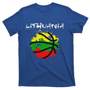 Lithuania Basketball Abstract Lithuania Strong Basketball T-Shirt