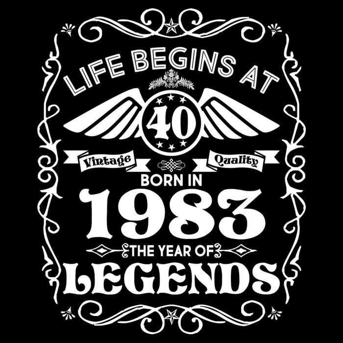 Life Begins At 40 Born In 1983 Year Of Legends Impact Tech Backpack