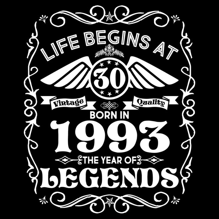Life Begins At 30 Born In 1993 Year Of Legends Backpack
