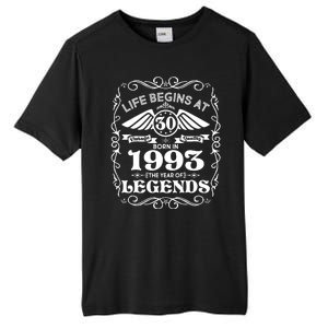 Life Begins At 30 Born In 1993 Year Of Legends Tall Fusion ChromaSoft Performance T-Shirt