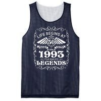 Life Begins At 30 Born In 1993 Year Of Legends Mesh Reversible Basketball Jersey Tank