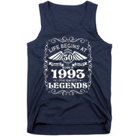 Life Begins At 30 Born In 1993 Year Of Legends Tank Top