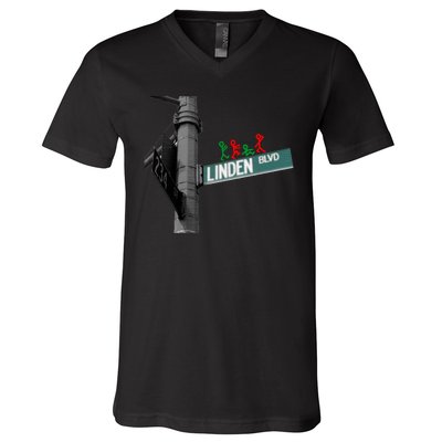 Linden Blvd A Tribe Called Quest V-Neck T-Shirt