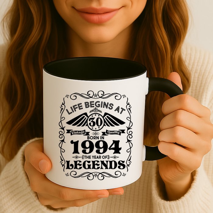 Life Begins At 30 Born In 1994 Year Of Legends Mug