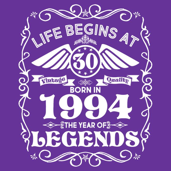 Life Begins At 30 Born In 1994 Year Of Legends Performance Shirt