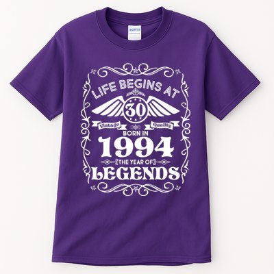Life Begins At 30 Born In 1994 Year Of Legends Tall T-Shirt