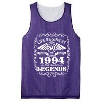 Life Begins At 30 Born In 1994 Year Of Legends Mesh Reversible Basketball Jersey Tank