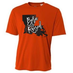 Louisiana Born And Raised Cooling Performance Crew T-Shirt