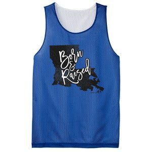 Louisiana Born And Raised Mesh Reversible Basketball Jersey Tank