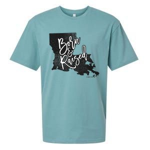 Louisiana Born And Raised Sueded Cloud Jersey T-Shirt