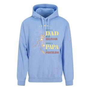 Lion Being A Dad Is An Honor Being A Papa Is Priceless Funny Gift Unisex Surf Hoodie