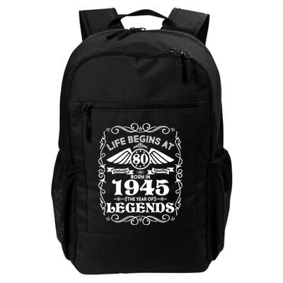 Life Begins At 80 Born In 1945 Year Of Legends Backpack