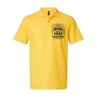 Life Begins At 80 Born In 1945 Year Of Legends Softstyle Adult Sport Polo