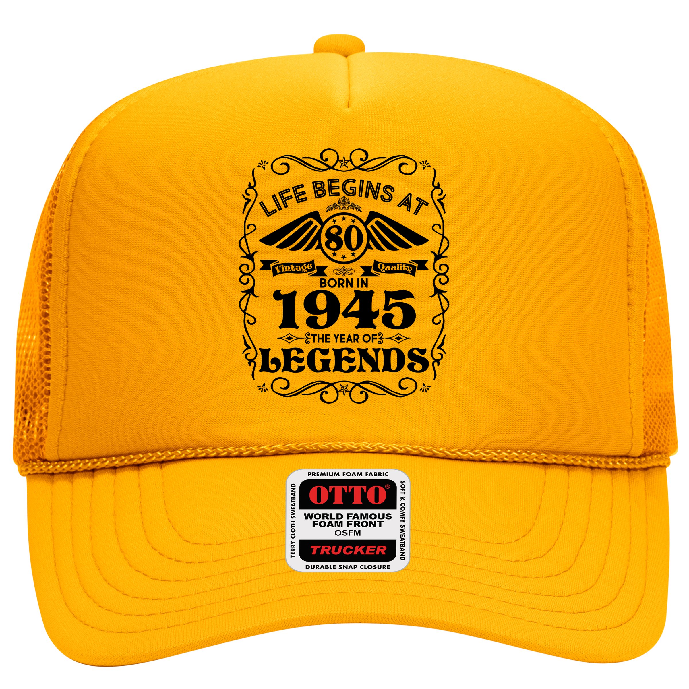 Life Begins At 80 Born In 1945 Year Of Legends Hat