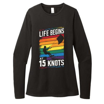 Life Begins At 15 Knots Womens CVC Long Sleeve Shirt