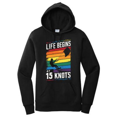 Life Begins At 15 Knots Women's Pullover Hoodie