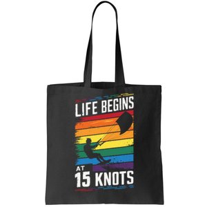 Life Begins At 15 Knots Tote Bag