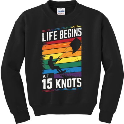 Life Begins At 15 Knots Kids Sweatshirt