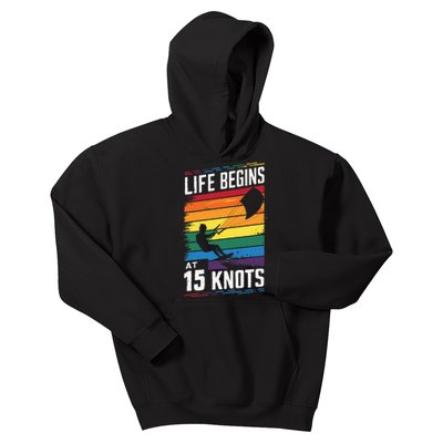 Life Begins At 15 Knots Kids Hoodie