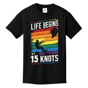 Life Begins At 15 Knots Kids T-Shirt