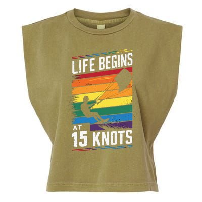 Life Begins At 15 Knots Garment-Dyed Women's Muscle Tee